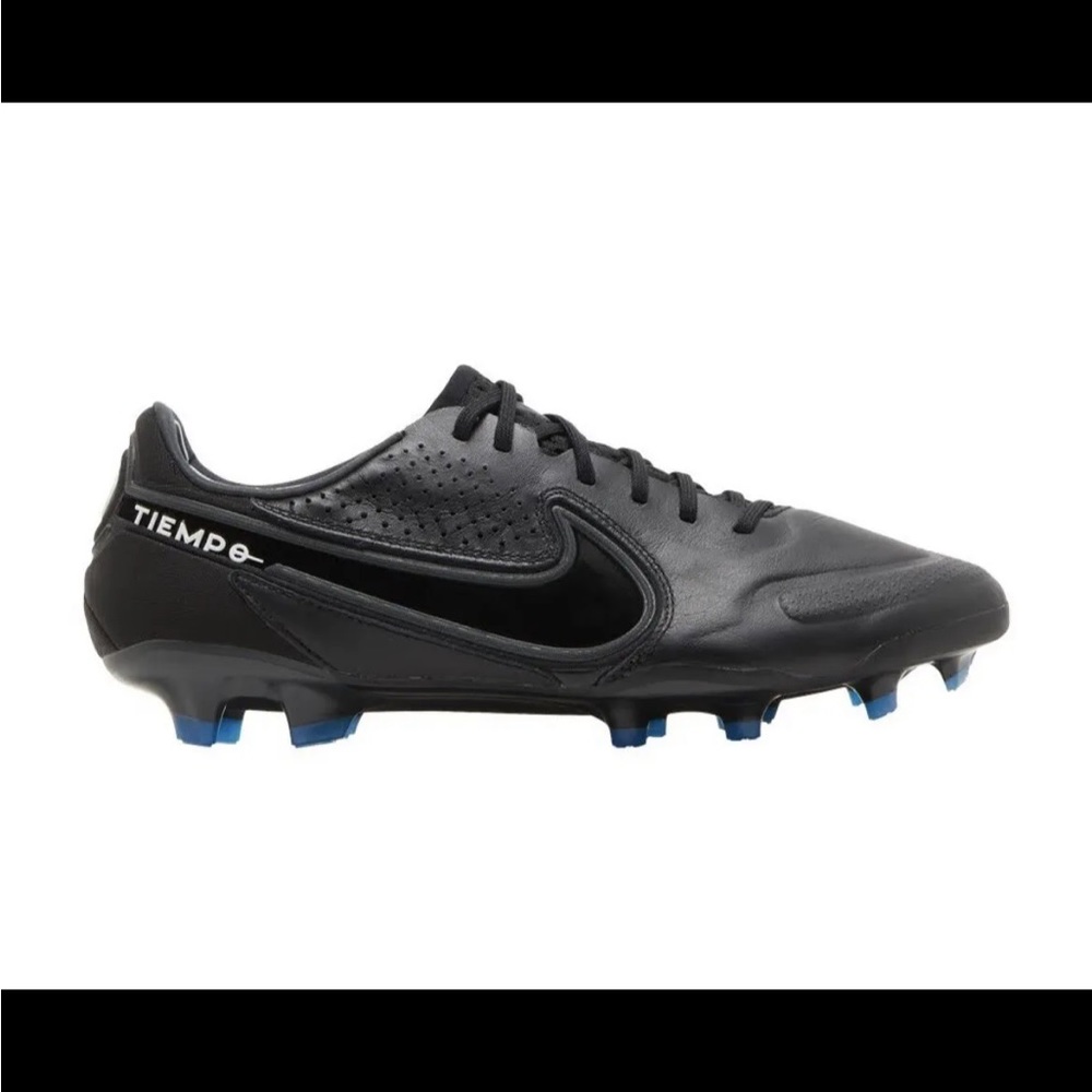 Nike Tempo Youth Soccer Cleats Solid Black